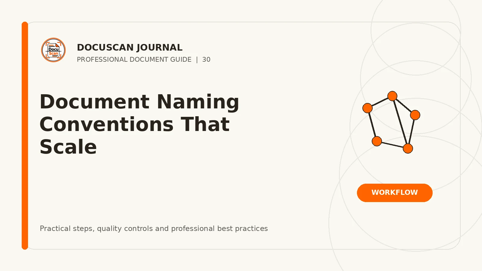 DocuScan Journal cover for Document Naming Conventions That Scale