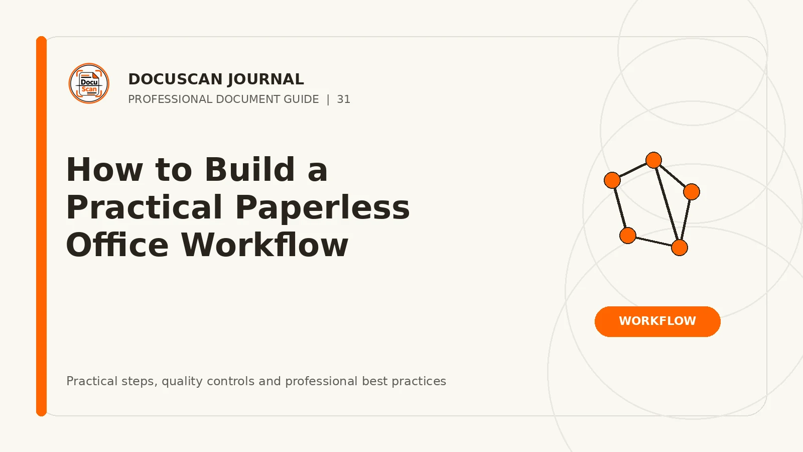 DocuScan Journal cover for How to Build a Practical Paperless Office Workflow