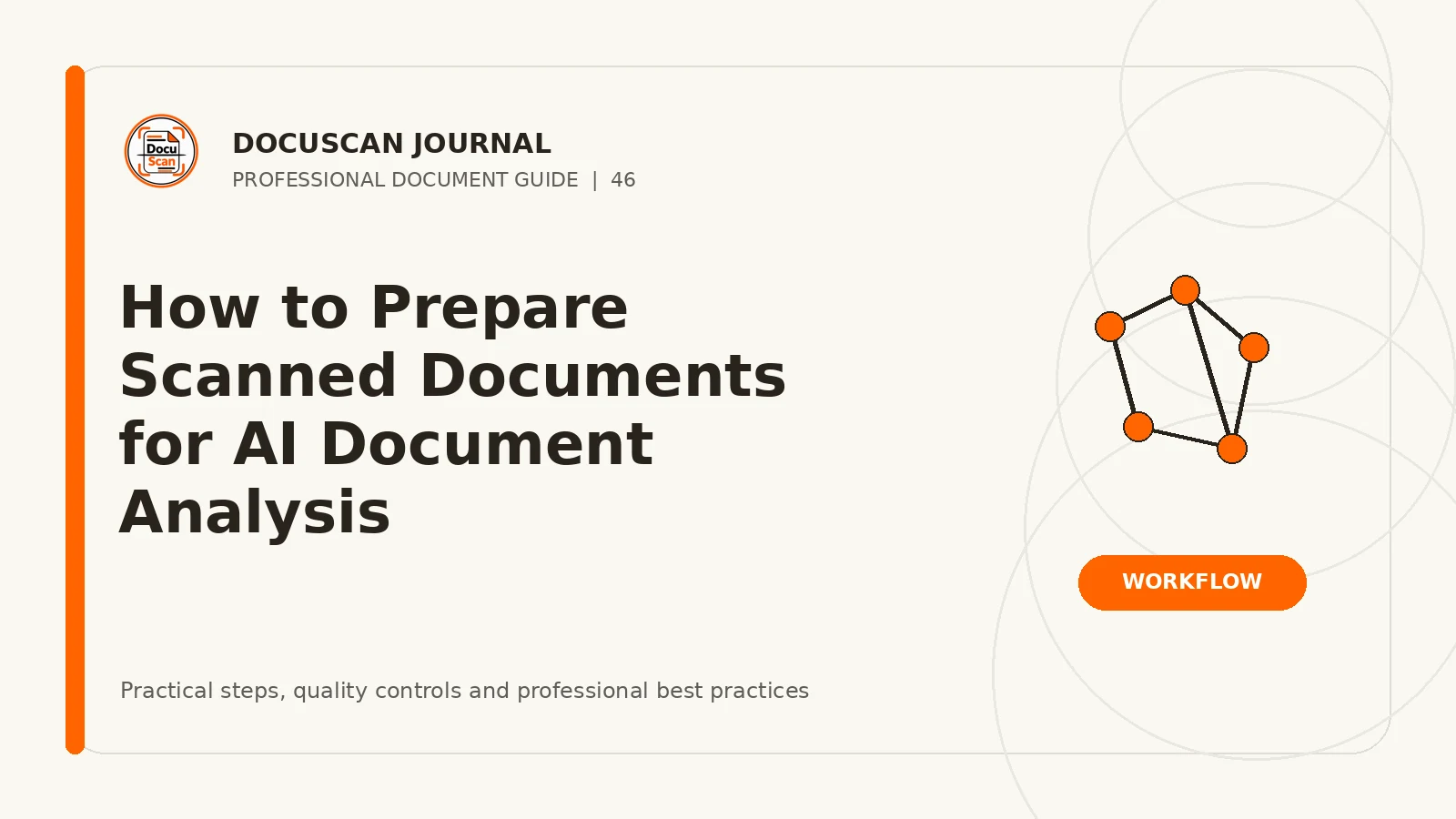 DocuScan Journal cover for How to Prepare Scanned Documents for AI Document Analysis